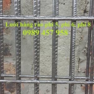 Sản xuất lưới thép hàn phi 6 đổ bê tông 100x100, 150x150, 200x200, lưới hàn chập phi 6 làm hàng rào