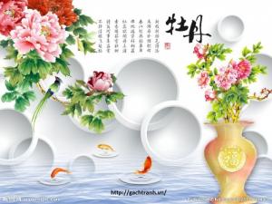 Tranh gạch phong thủy hợp tuổi tỵ- gạch tranh 3d