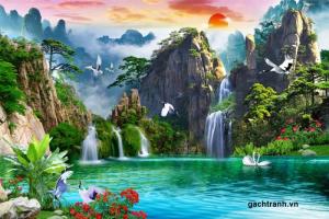 Tranh gạch phong thủy hợp tuổi mùi- gạch tranh 3d