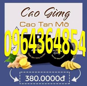 Cao gừng tan mỡ