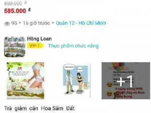 Mua Bán Nhanh Báo giá Đăng tin bán trà giảm cân trên mạng
