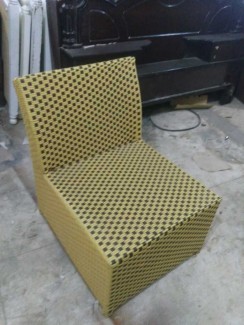 Ghế sofa nhựa giả mây