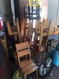 Thanh lý bộ ghế gỗ giá rẻ