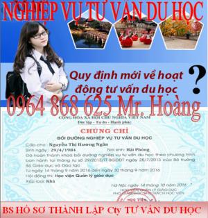 Khóa học nghiệp vụ tư vấn du học cấp chứng chỉ