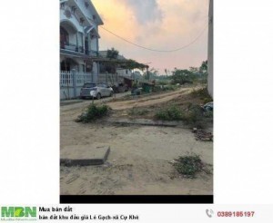 Bán đất khu đấu giá Lò Gạch-xã Cự Khê
