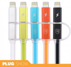 Cáp Remax Data Line Aurora 2 In 1 For Iphone Và Android