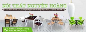 Nội thất Nguyễn Hoàng chuyên các mẫu bàn ghế cafe đẹp giá rẻ