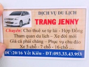 Dịch vụ thuê xe du lịch