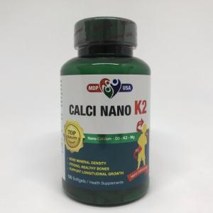 Calci Nano K2 viên nang mềm - tăng cường chiều cao, phòng loãng xương, còi xương