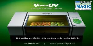 Máy in uv Roland VersaUV LEF - máy in ốp lưng bao da, in quà tặng, in kim loại inox, mica, kính, pha lê