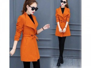 Áo khoác dạ dây nút