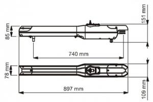 Motor cổng tay đòn SERRA 320 chính hãng GIBIDI