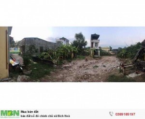 Bán đất sổ đỏ chính chủ xã Bích Hoà