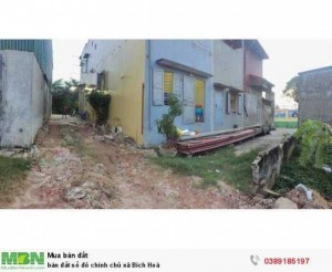 Bán đất sổ đỏ chính chủ xã Bích Hoà