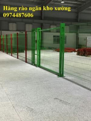 Hàng rào lưới thép hàn gập tam giác 2 đầu, chấn sóng mạ kẽm, sơn tĩnh điện, nhúng nhựa.