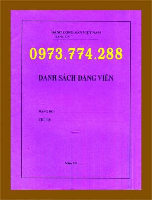 Sổ danh sách đảng viên