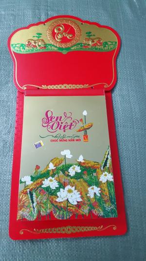 Làm lịch tết 2019 in thông tin quảng cáo giá rẻ