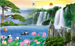 Tranh phong thủy treo phòng khách hợp tuổi tý
