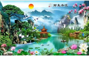Tranh phong thủy treo phòng khách hợp tuổi tý