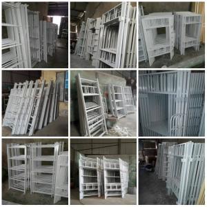 Giường tầng sắt GTS01
Kích thước: rộng x dài x cao: 850mm x 1900mm x (350mm - 1350mm - 1650mm)