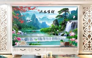 Tranh gạch men 3d phong cảnh dp097