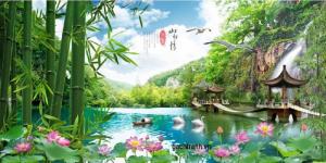 Tranh gạch men 3d phong cảnh dp097