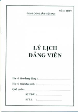 Lý lịch đảng viên