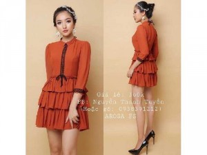 Đầm Voan Phối Ren