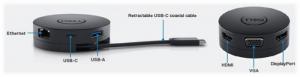 Dell DA200, Dell DA100, Dell DA300, Dell Adapter DA200,Dell Adapter DA300, Dell Adapter USB C to VGA,HDMI,USB..New Seal