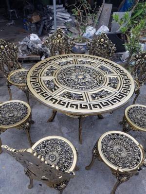 Bàn ghế nhôm cổ điển cao cấp
