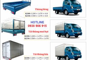 Bán xe Kia K250 2T4 tai bình dương, cần bán xe tải Kia K250 đời 2018,hỗ trợ trả góp 75%, Cam kết giá tốt nhất
