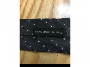 Cravat Giorgio Armani, Italy bản trung, sọc chéo chấm