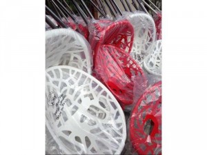 Ghế nhựa chân Inốc trà My