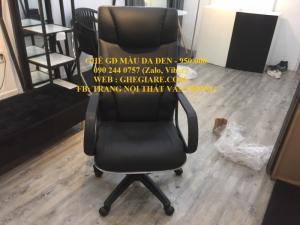 Ghế Giám Đốc Màu Da Đen Cao Cấp , Mới 100%, Bảo Hành 12 Tháng