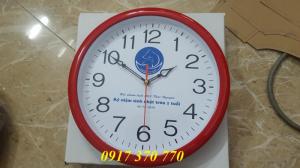 Đồng hồ treo tường in logo giá rẻ tại HCM- miễn phí tư vấn thiết kế- Bảo hành 15 năm