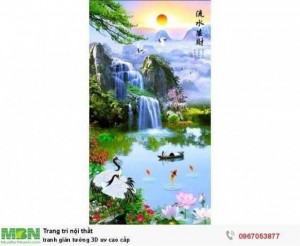 Tranh gián tường 3D uv cao cấp