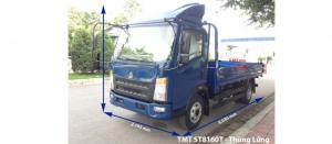 Xe tải thùng 6 tấn sino 8160T đời mới nhất, giá rẻ