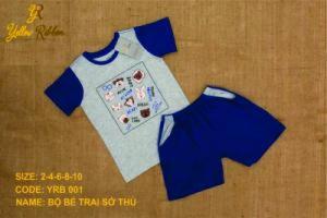 BỘ BÉ TRAI SỞ THÚ XÁM ĐỎ