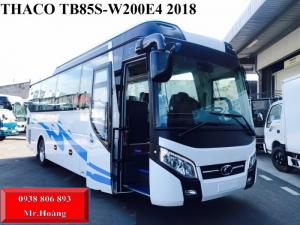 Xe khách thaco tb85s-w200 34 chỗ đời 2018 Euro 4 .
