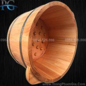 Chậu Gỗ Ngâm Chân Hạt Massage Cao Cấp