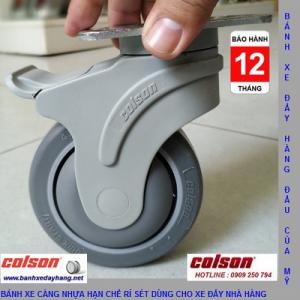 Bánh xe đẩy có khóa càng nhựa Colson Mỹ phi 100 ( 4 inch )