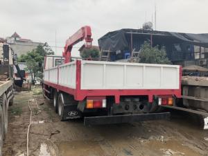 Xe Cẩu Tự Hành Thaco Ollin700C gắn Cần Cẩu Unic370 4 đốt