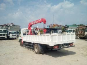 Xe Cẩu Tự Hành Thaco Ollin700C gắn Cần Cẩu Unic370 4 đốt