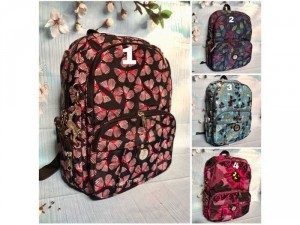 Balo Vải Dù Mẫu Hoa Văn - Ms 105