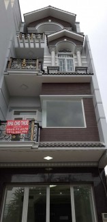 Nhà mặt tiền mới xây 1 trệt 2 lầu cho thuê giá rẻ để làm công ty, văn phòng. Mr Định 0909999339