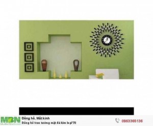 Đồng hồ treo tường mặt đá kim loại*70