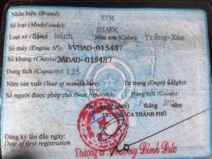 Bán xe SHARK màu trắng giá rẻ