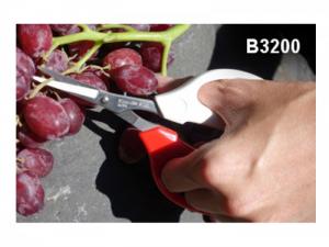 Kéo cắt tỉa hoa lá thu hoạch trái mỏ thẳng răng cưa Inox 16.5cm Barnel USA