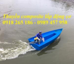 Thuyền nhựa chèo tay 2-3 người, thuyền composite chở 4-6 người