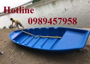 Thuyền nhựa chèo tay 2-3 người, thuyền composite chở 4-6 người